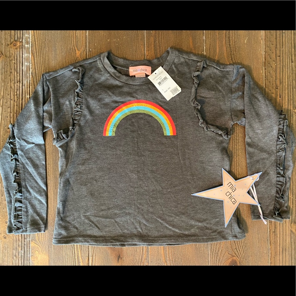 NEW Mia Chica Rainbow Shirt